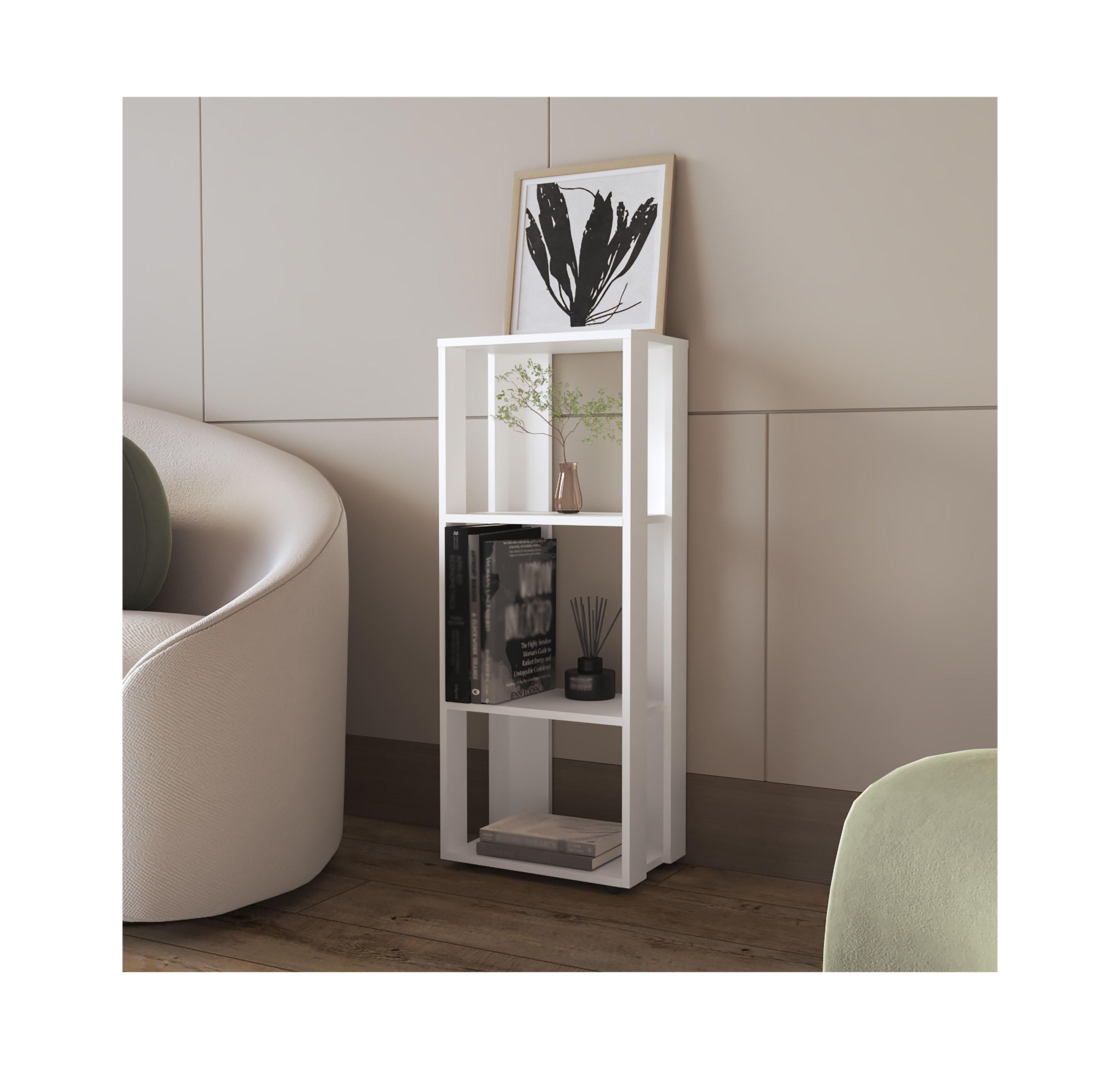 Fm Furniture Modoc Bookcase in Melamine with Open Storage