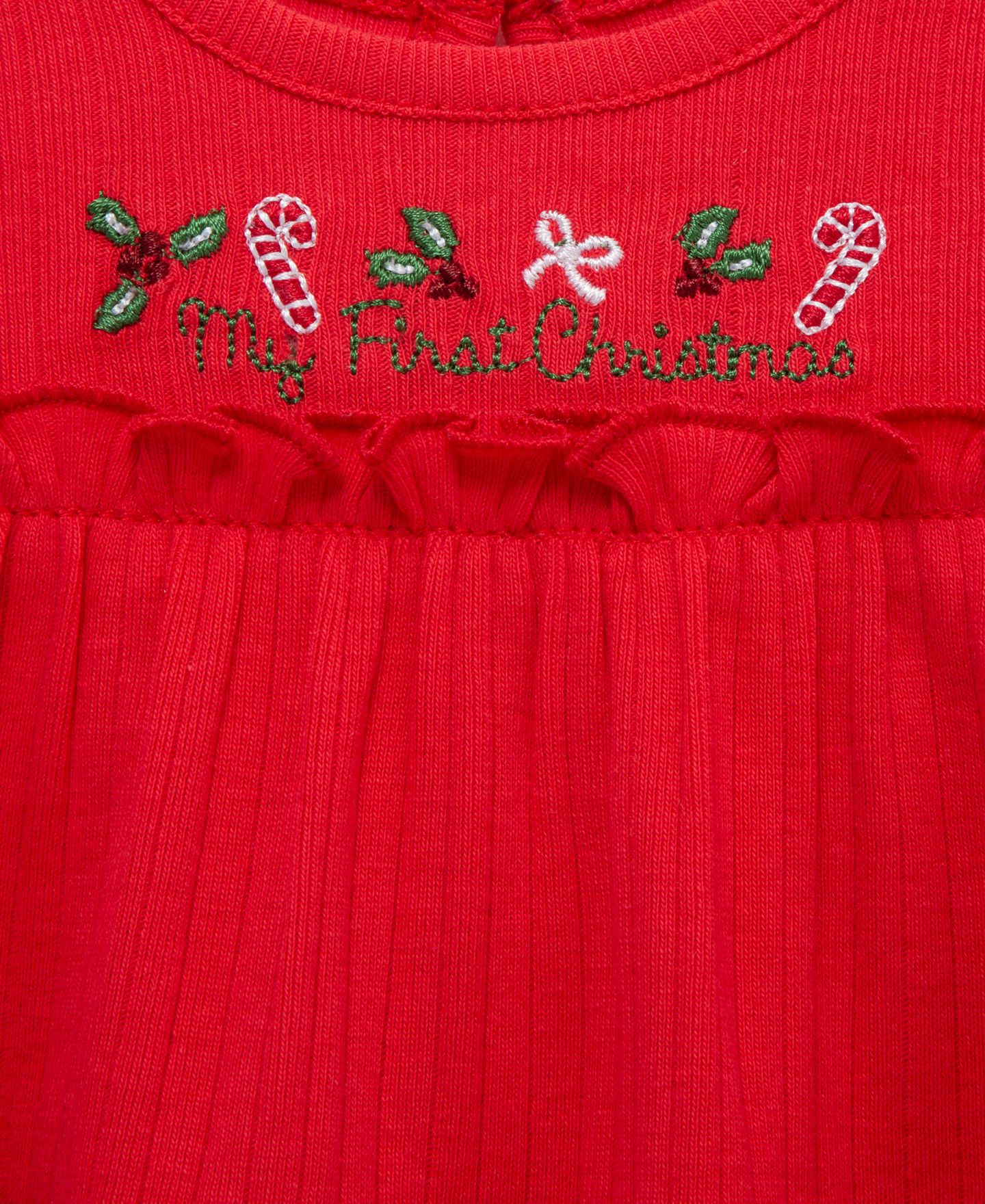 Little Me Baby Girls' Candy Cane Embroidered Tunic Top, Pants and Headband, 3-Piece Set, цвет: Разноцветный — фото 4