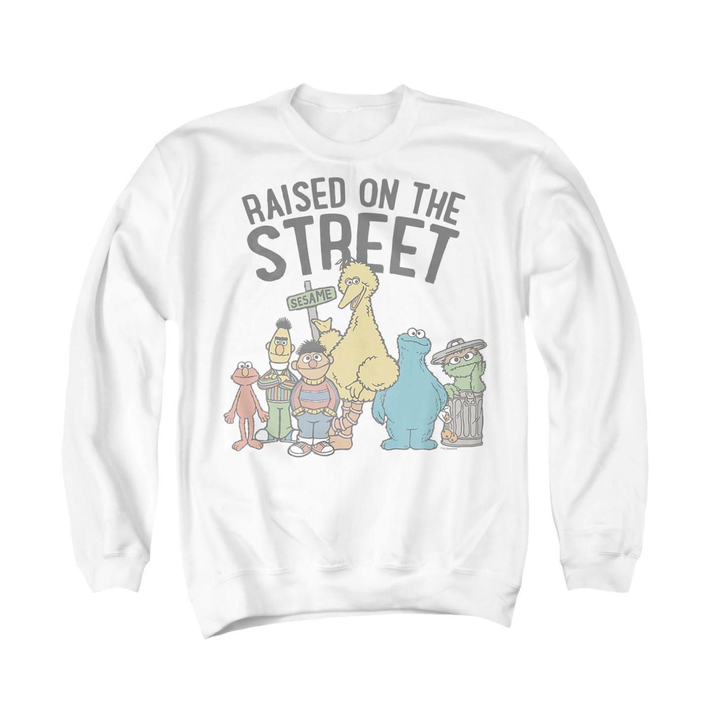 Мужской свитшот Sesame Street The In My Hood Long-Sleeve Graphic Crewneck, цвет: Белый — фото 1