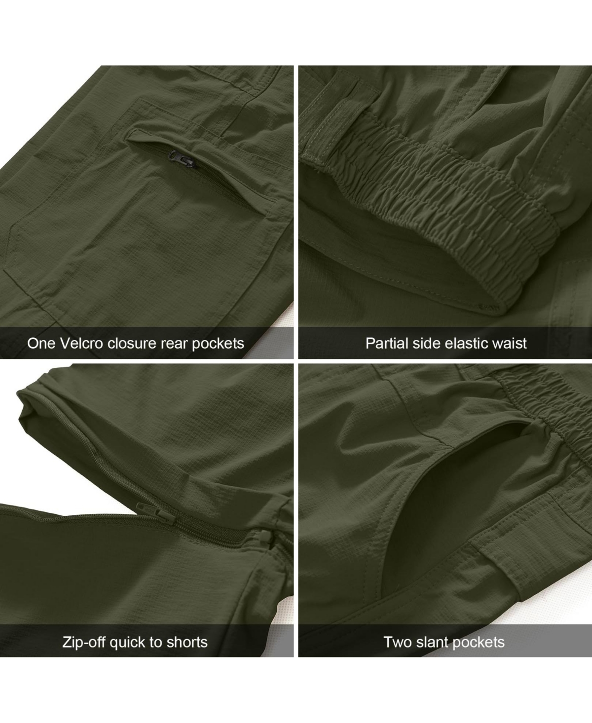 Piscifun Mens Convertible Zip Off Hiking Cargo Pants Quick Dry Upf 50 Water Resistant Outdoor