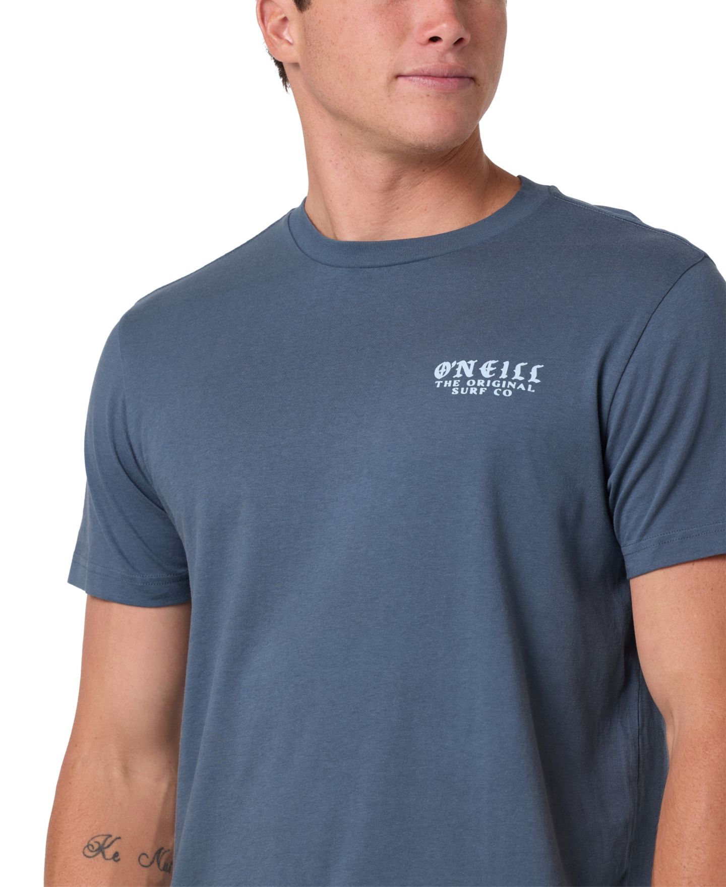 Мужская футболка O'Neill Tag Line Classic Short-Sleeve, цвет: Тёмный сланцевый — фото 4