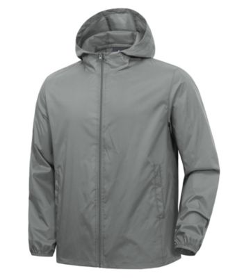 Men's Waterproof Packable Lightweight Windbreaker Jacket