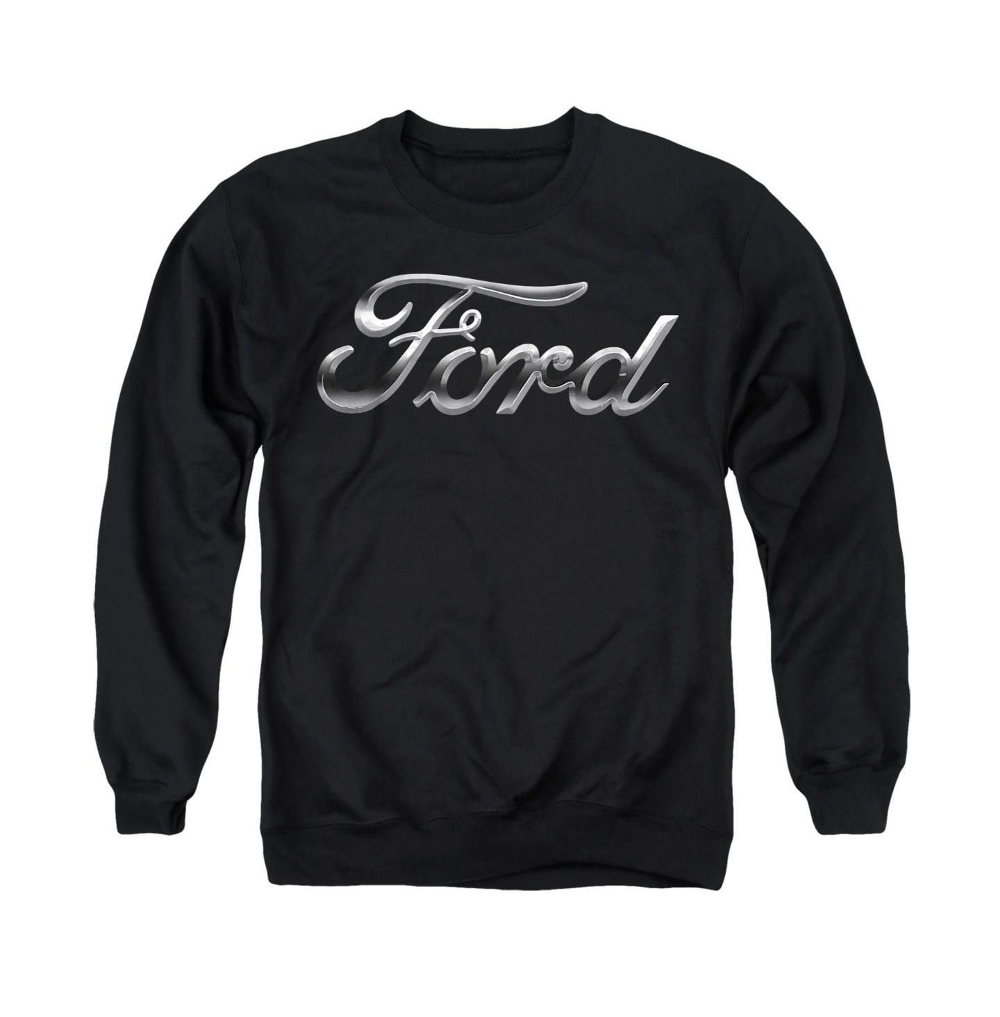 Мужская толстовка Mustang Ford Logo Graphic Crewneck, цвет: Чёрный — фото 1