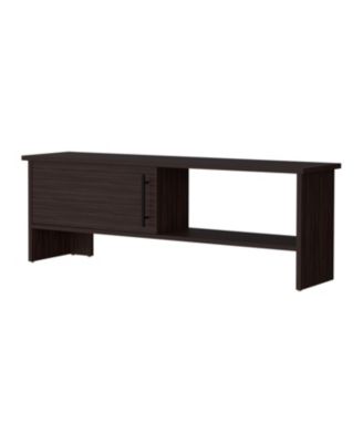Rock Point Entertainment Center with a Door and Open Storage