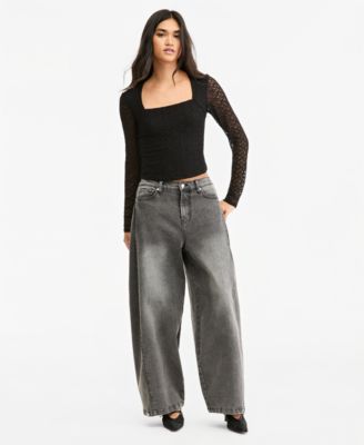 Women's Mid-Rise Barrel Jeans
