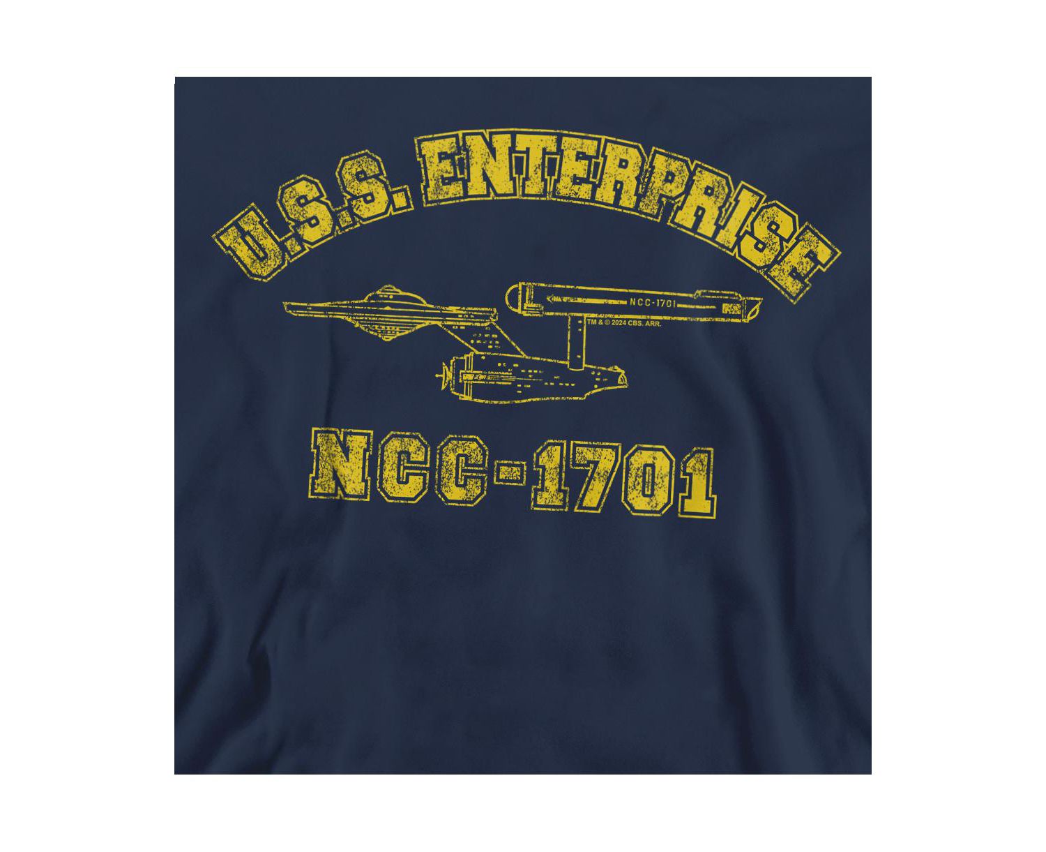Men's Enterprise Athletic Long-Sleeve Graphic Crewneck Sweatshirt