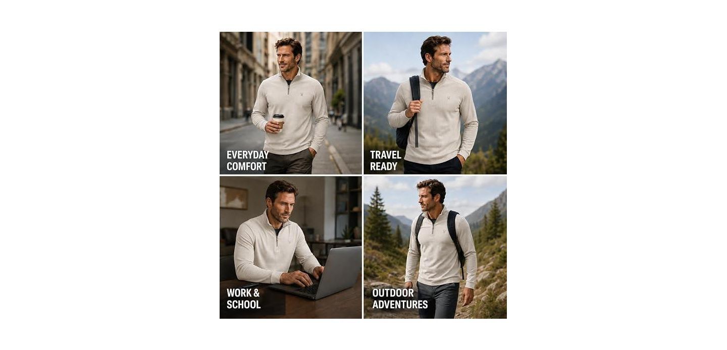 Мужской свитшот Spyder Corduroy Quarter Zip, цвет: Костяной — фото 5