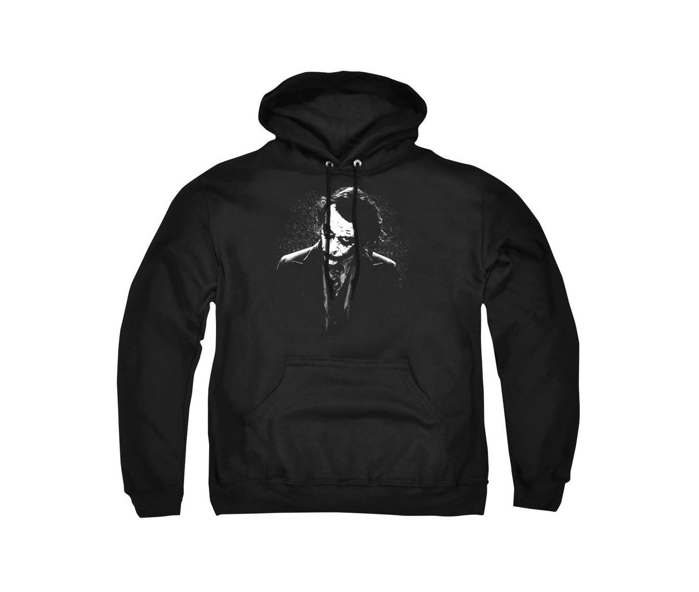 Мужское худи Batman Dark Knight Dark Joker Graphic Pull-Over Cotton-Polyester Blend, цвет: Чёрный — фото 1