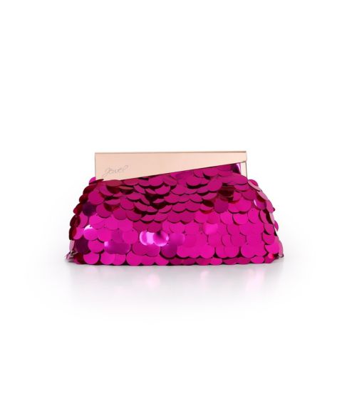 Женский клатч Jewel Badgley Mischka Edie Pouch Clutch, цвет: Розовый