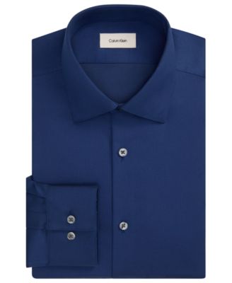 Men's Performance Wrinkle Free Slim-Fit Spread-Collar Dress Shirt