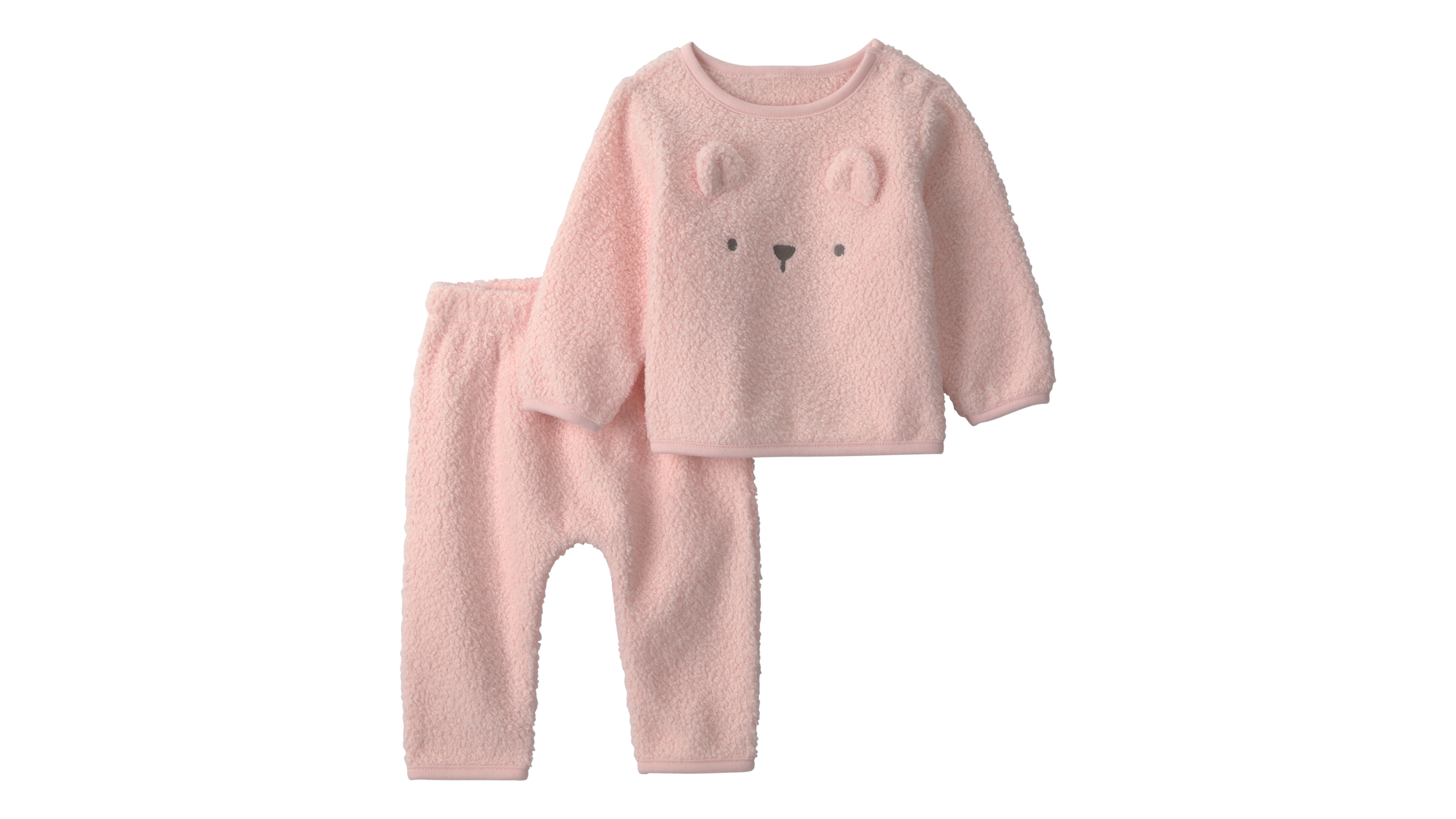Carter's Baby Girls' Bear Fleece Top and Pants, 2-Piece Set