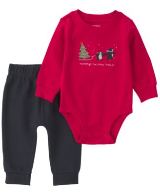 Baby Boys' Mommy's Holiday Helper Bodysuit and Pants, 2-Piece Set