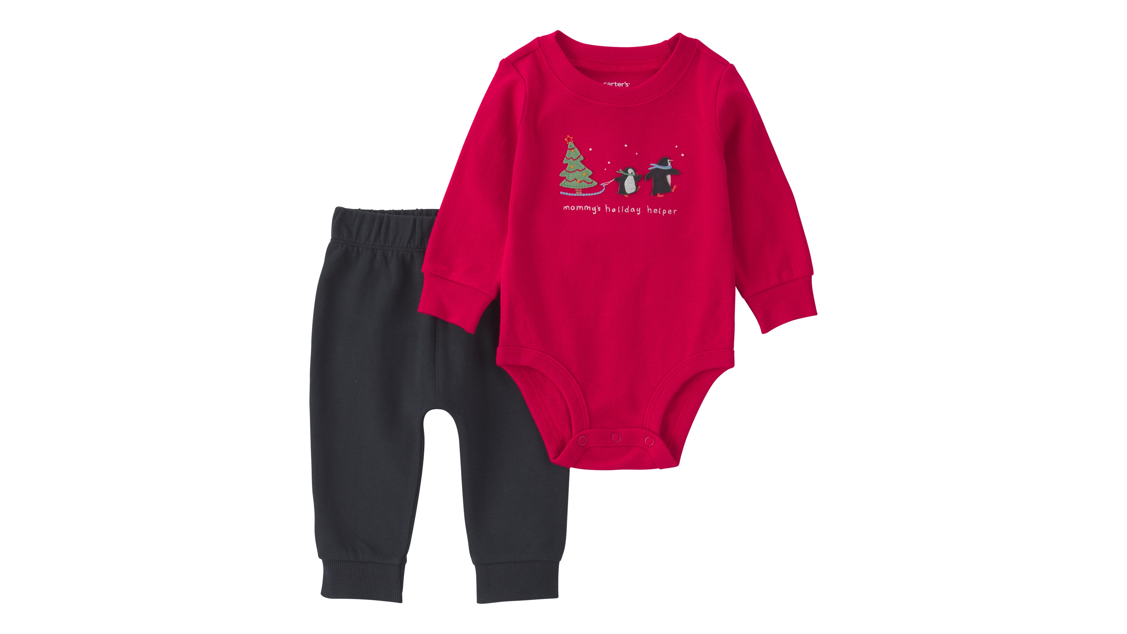 Carter's Baby Boys' Mommy's Holiday Helper Bodysuit and Pants, 2-Piece Set
