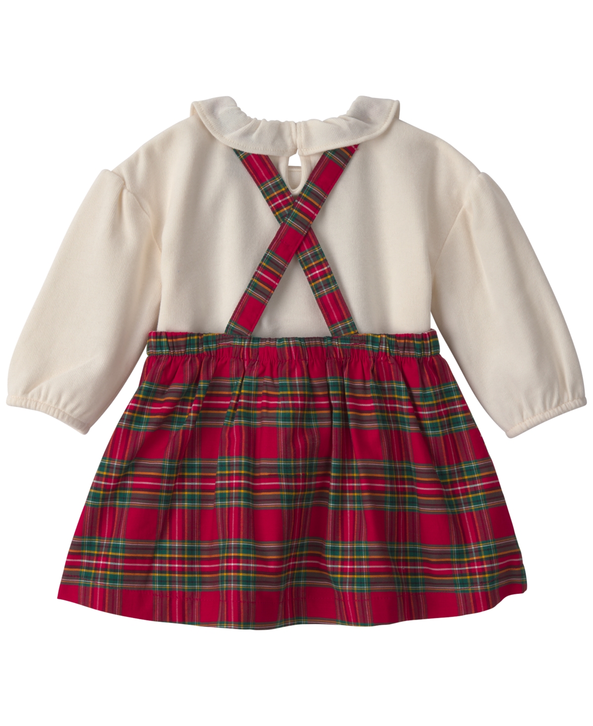 Carter's Baby Girls' Plaid Christmas Round Neck Top, Dress and Tights, 3-Piece Set