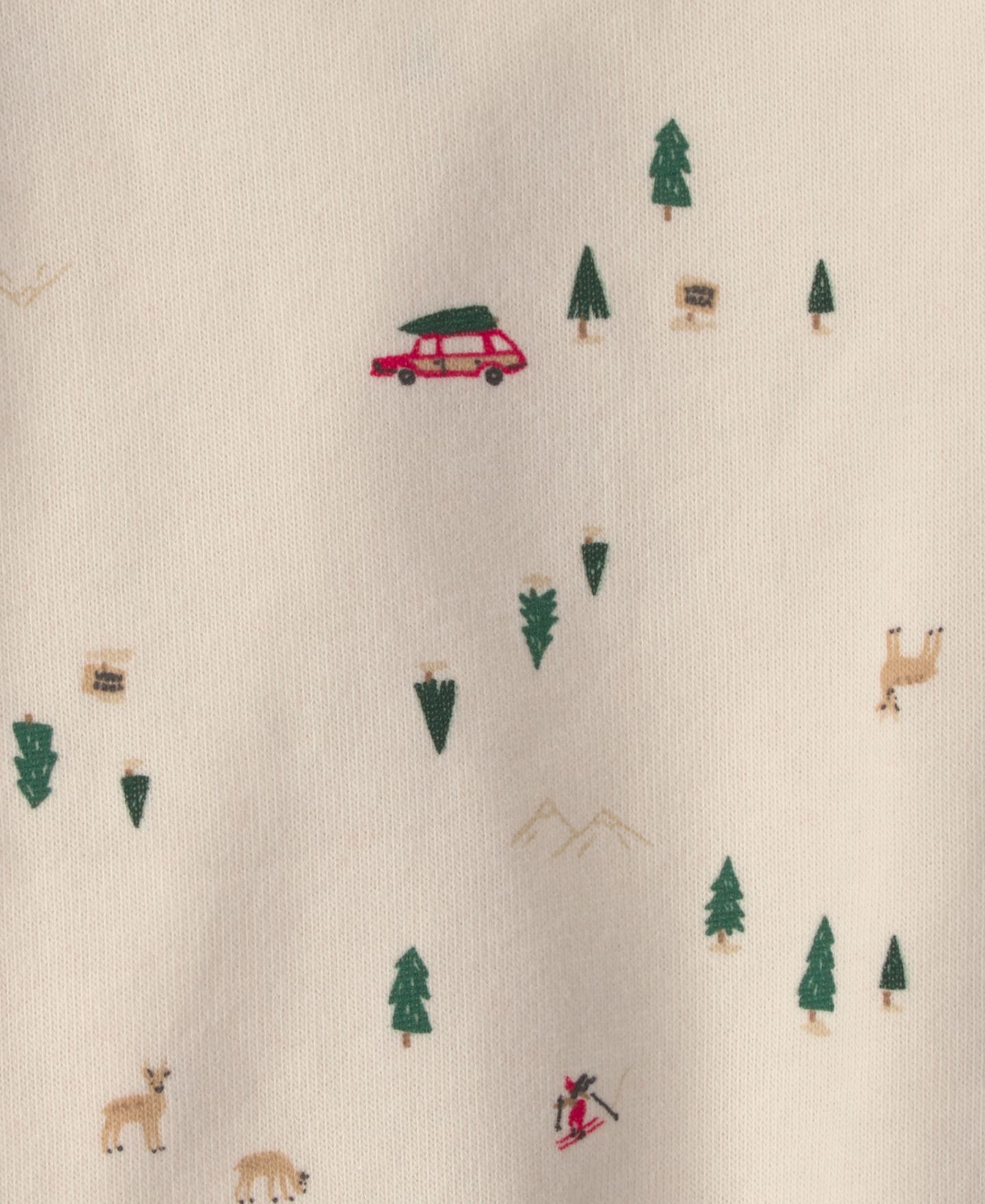 Комплект Carter's Christmas Tree Crewneck T-Shirt, Dress and Tights, 3-Piece Set для девочек-малышей, цвет: Красный / Кремовый — фото 5