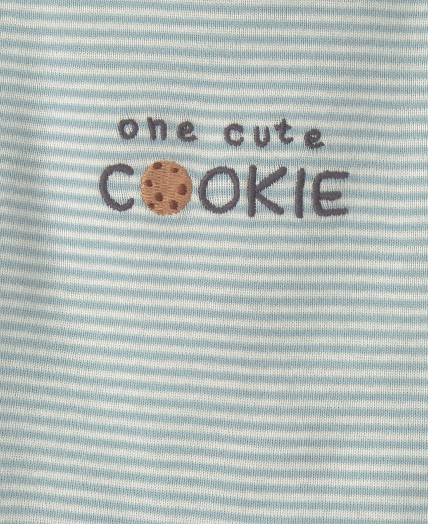 Комплект Carter's Milk and Cookies Long-Sleeve Bodysuits and Pants, 3-Piece Set для мальчиков-малышей, цвет: Синий / Кремовый — фото 4