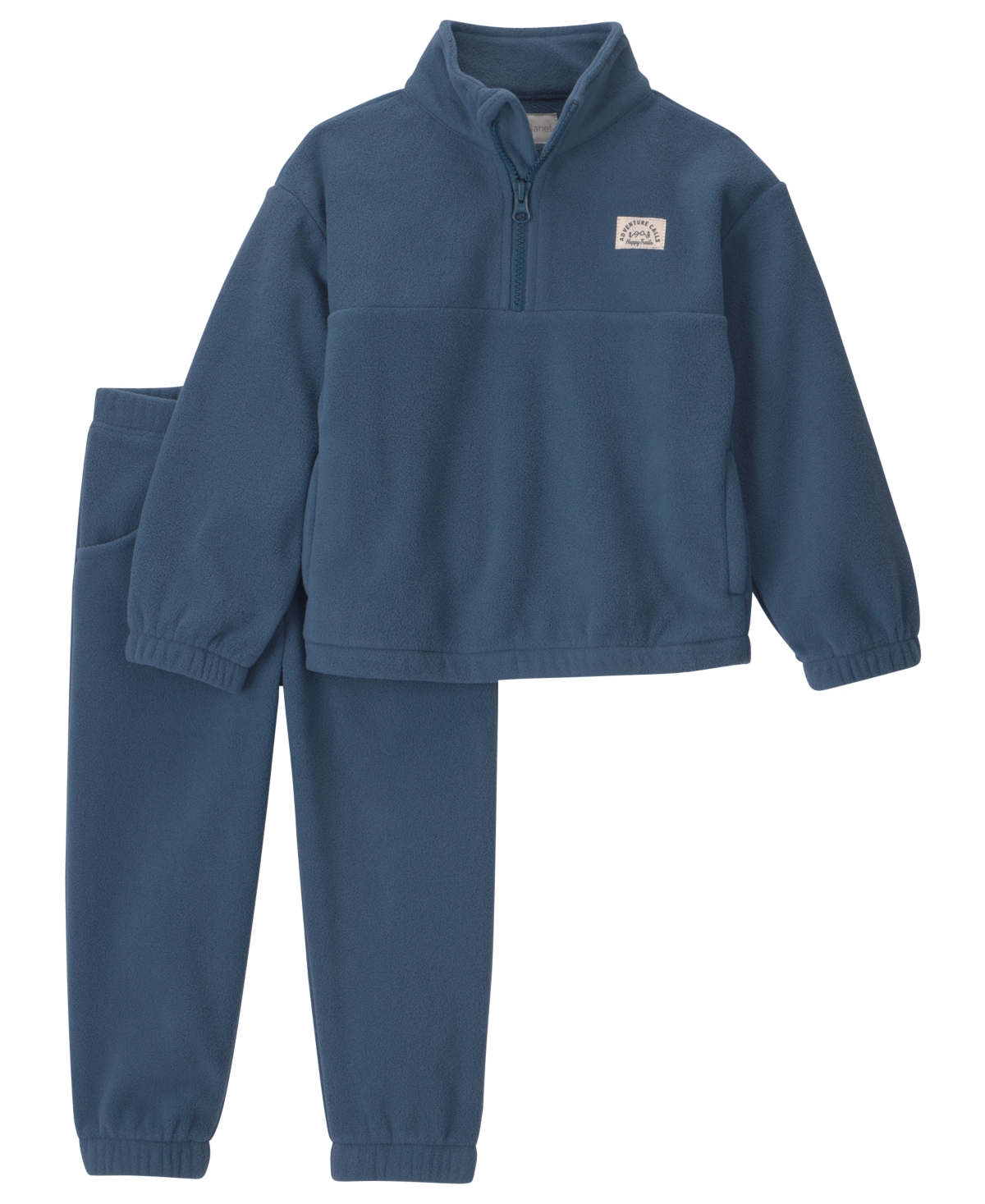 Carter's Toddler Boys' 2T-5T Little Planet Long-Sleeve Quarter-Zip Fleece Top and Pants Set