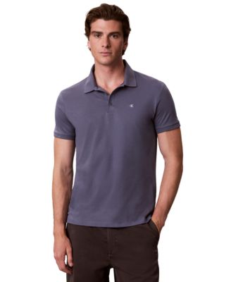 Men's Short-Sleeve Solid Polo Shirt