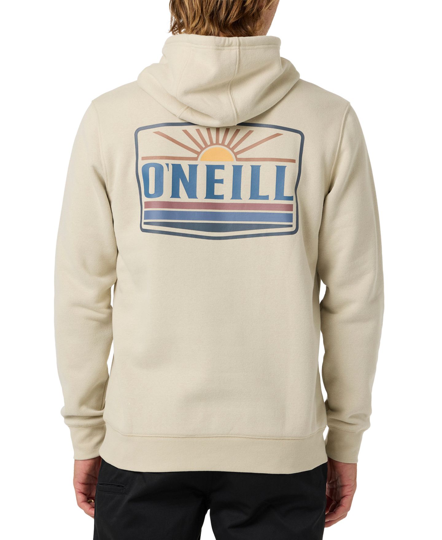 Мужское худи O'Neill Sun Supply Pullover Hooded Graphic-Fleece, цвет: Песочный — фото 1