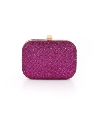 Woman's Celest Crystal Mini Minaudiere Clutch