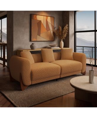 Cloud Couch Round Arm Plush Boucle Rectangle Sofa for Living Room Apartment Modern