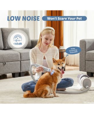 Professional Dog Grooming Clippers with 2.5L Cup, 3 Suction Modes, Cordless Clippers