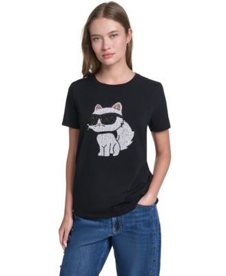 Women's Sequin Choupette Crewneck T-Shirt