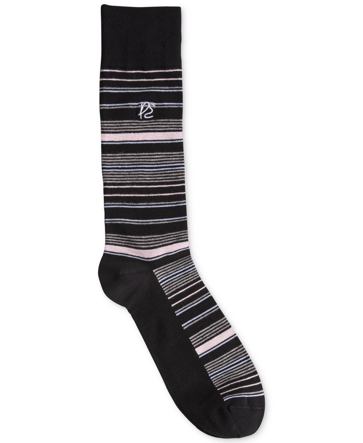 Perry Ellis Portfolio Men's Stripe Crew Socks