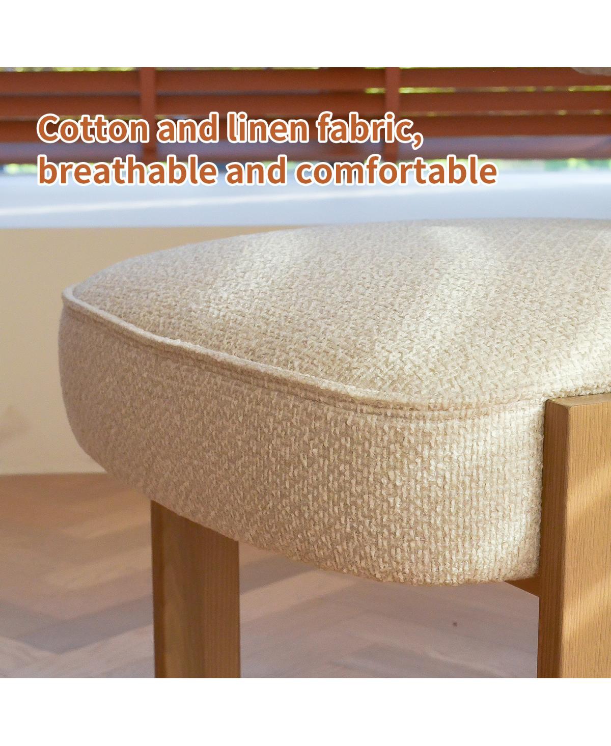 Streamdale Furniture Modern Upholstered Fabric Dining Chair, No Assembly Required