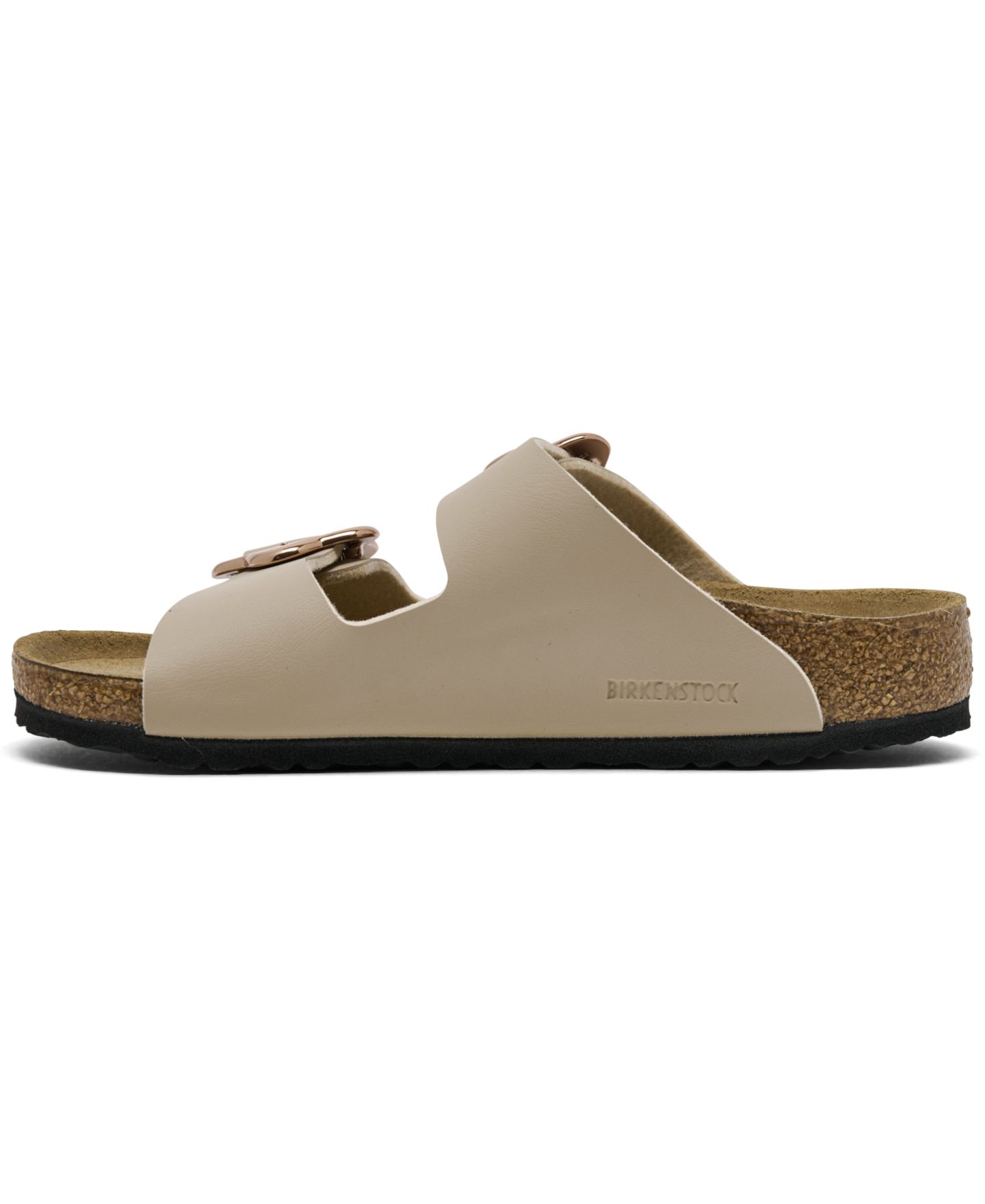 Сандалии Birkenstock Arizona Birko-Flor Flower Buckle Sandals from Finish Line для девочек, цвет: Sandcastle — фото 3