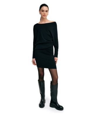 Women's Beekman Boat-Neck Long-Sleeve French Terry Midi Dress