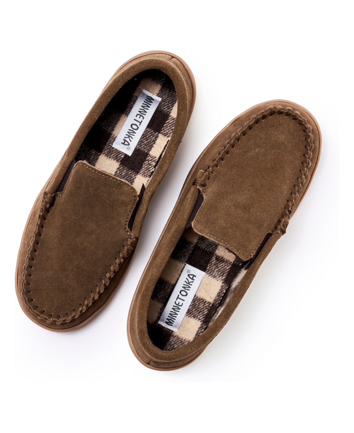 Мужские тапочки Minnetonka Everyday Venetian Slipper, цвет: Коричневый — фото 2
