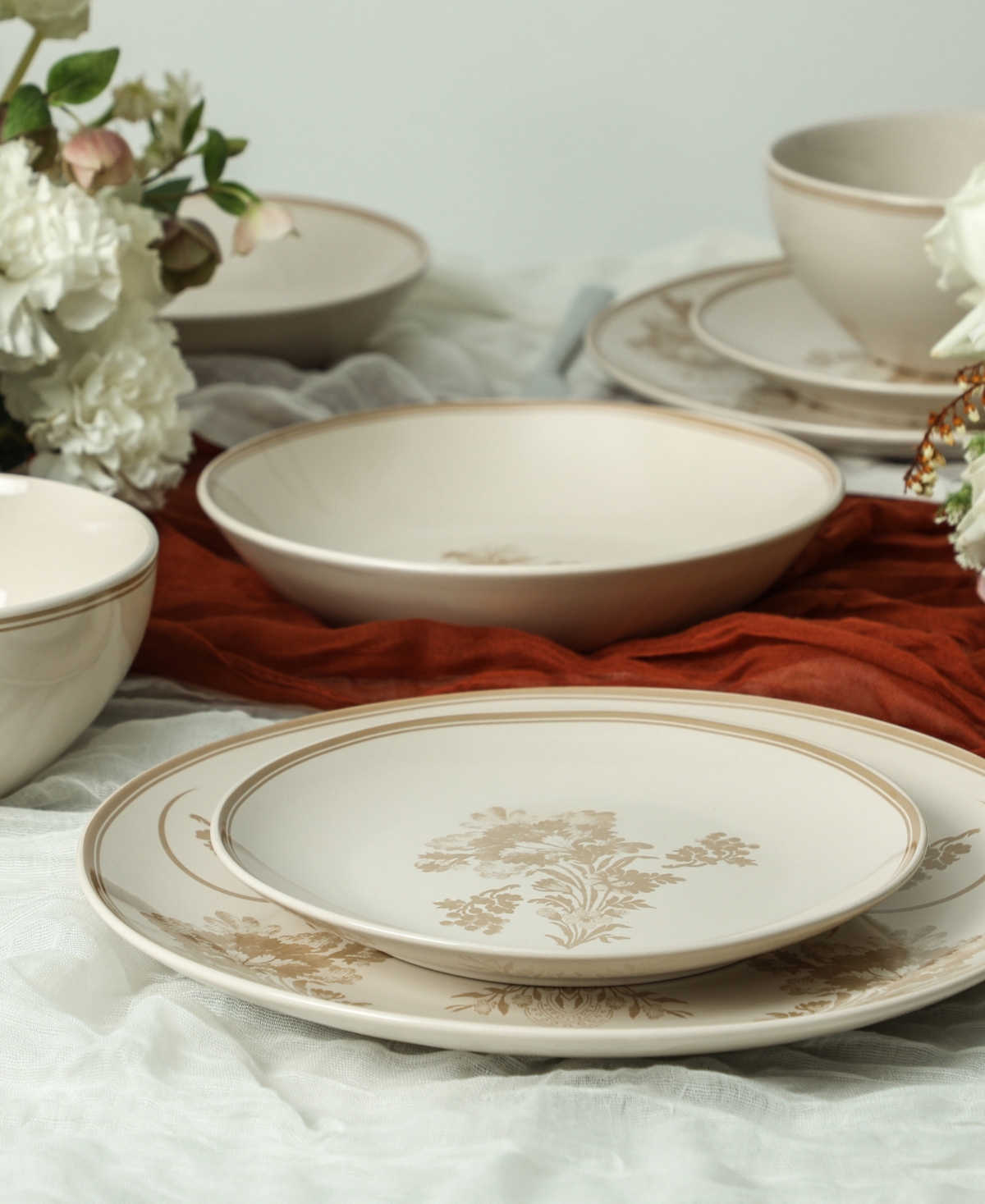 Stone Lain Opal 16-Piece Dinnerware Set, Service for 4