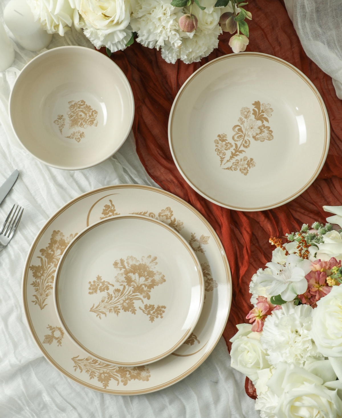 Stone Lain Opal 32-Piece Dinnerware Set, Service for 8