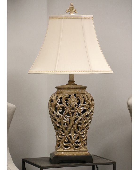 StyleCraft OpenLace Scroll Table Lamp, Created for Macy's & Reviews