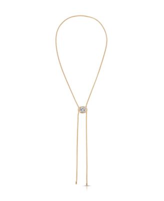 Crystal Bezel Bolo Necklace