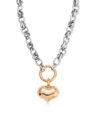 Locked in Mixed Metal Necklace