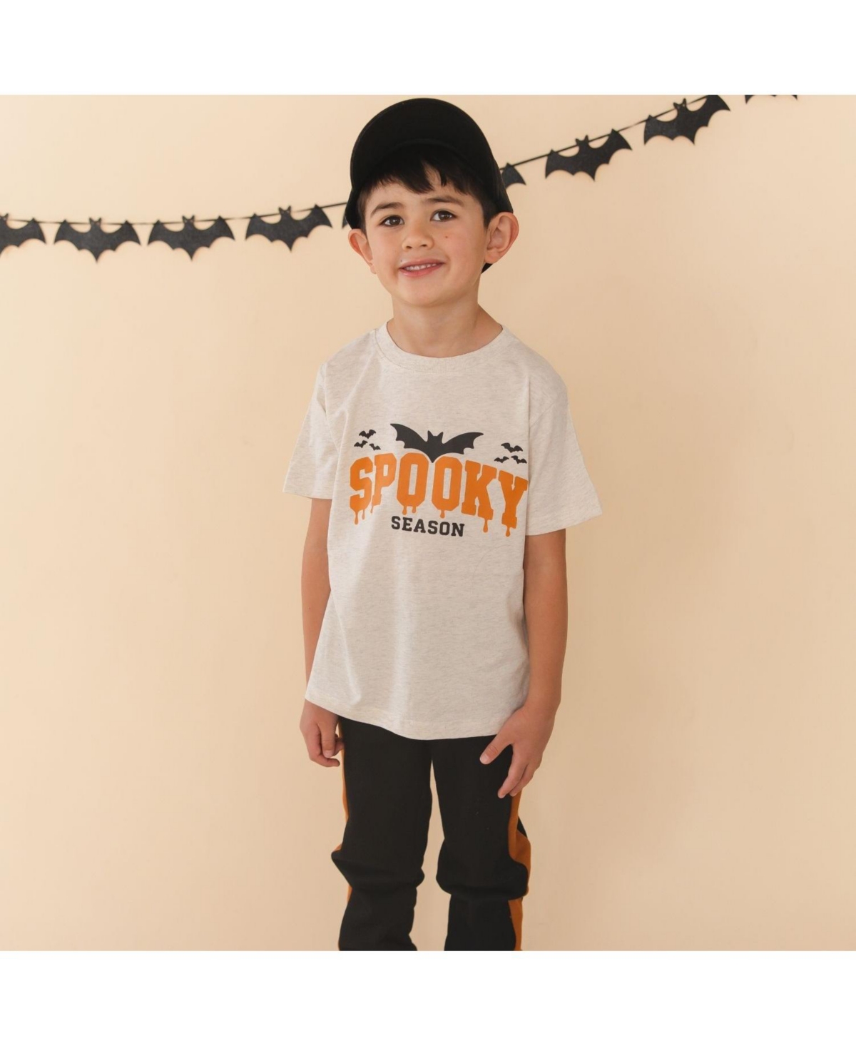 Sweet Wink Little Boys Spooky Season Halloween Short Sleeve T-Shirt
