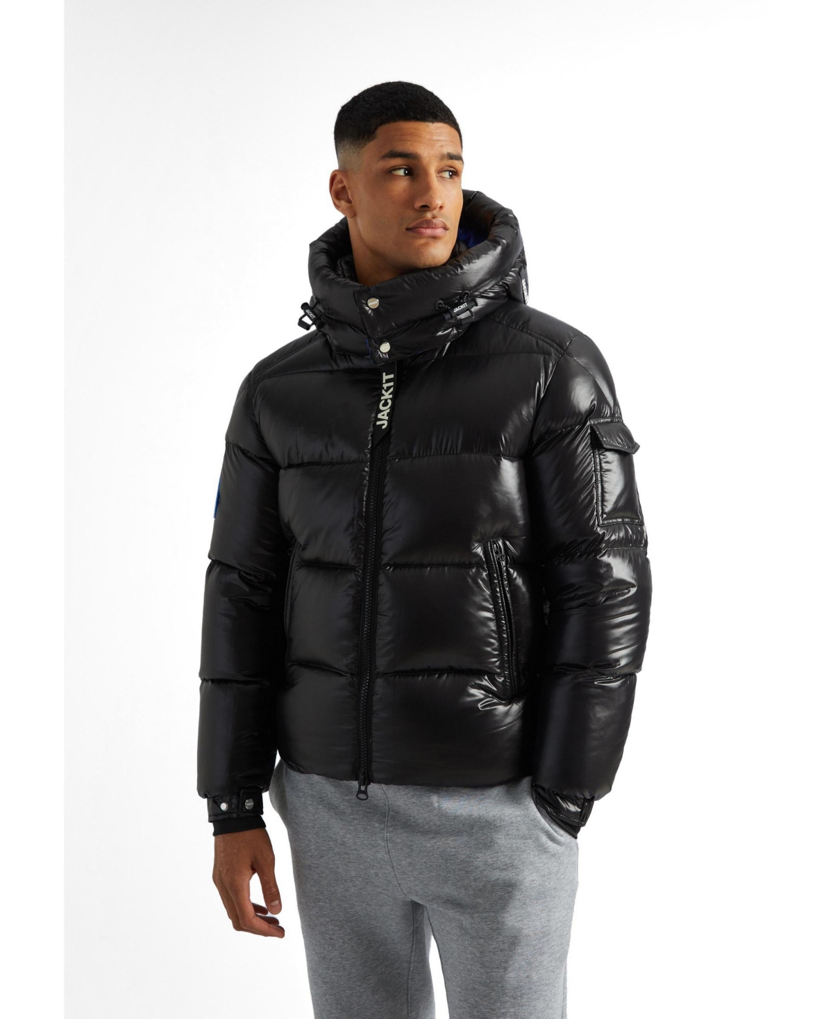 JACK1T Men's Hooded Puffer Jacket