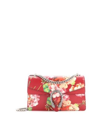 Small Dionysus Bag Blooms Print Leather