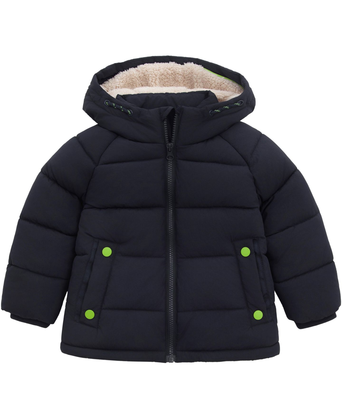 Куртка Rokka&Rolla Ethan Borg Lined Hooded Puffer Jacket 2T-5T для мальчиков-малышей, цвет: Тёмно-синий — фото 1