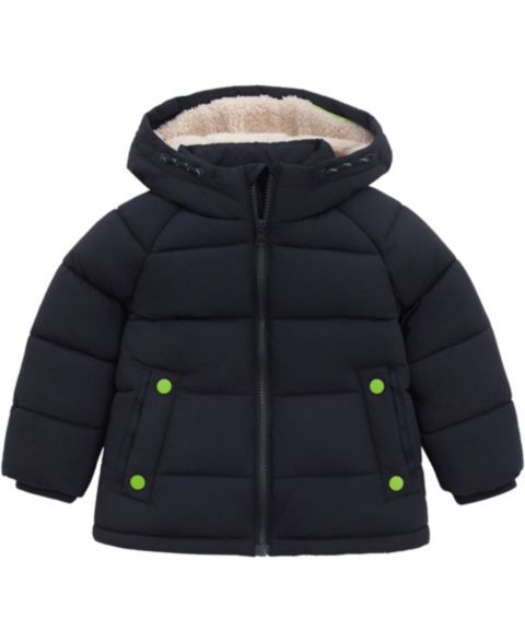 Куртка Rokka&Rolla Ethan Borg Lined Hooded Puffer Jacket 2T-5T для мальчиков-малышей, цвет: Тёмно-синий