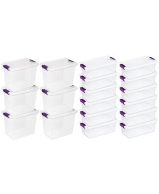 27 Qt Storage Container, 6 Pack, and 6 Qt Storage Container, 12 Pack