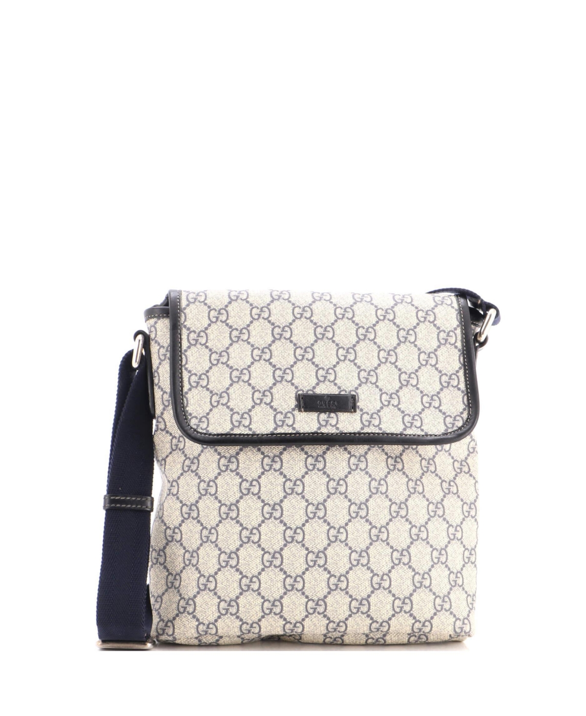 Pre-Owned Gucci Small Flap Messenger Gg Coated Canvas