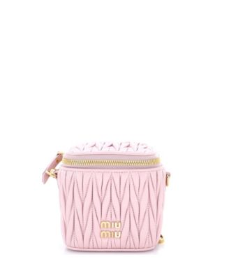 Micro Vanity Case Matelasse Leather