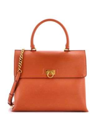 Medium Trifolio Top Handle Bag Leather