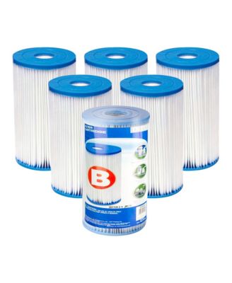 29005E Swimming Pool Type B Replacement Filter Pump Cartridge (6 Pack)