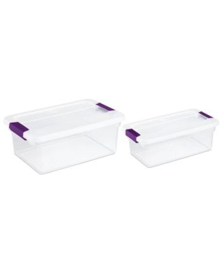 15 Quart Storage Tote, 12 Pack, and 6 Quart Storage Tote, 12 Pack
