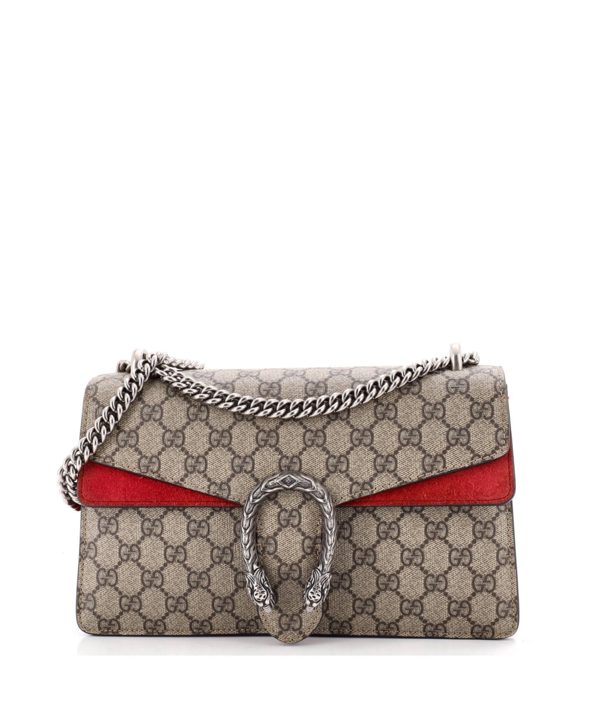 Pre-Owned Gucci Small Dionysus Bag Gg Coated Canvas - Brown