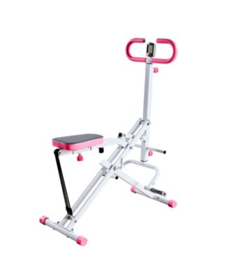 Foldable Deep Squat Machine with Three Resistance Bands and Adjustable Seat